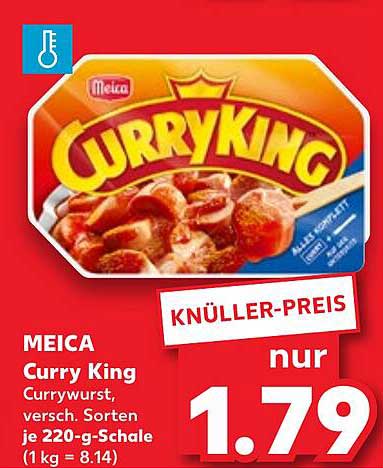 MEICA Curry King Currywurst, versch. Sorten je 220-g-Schale