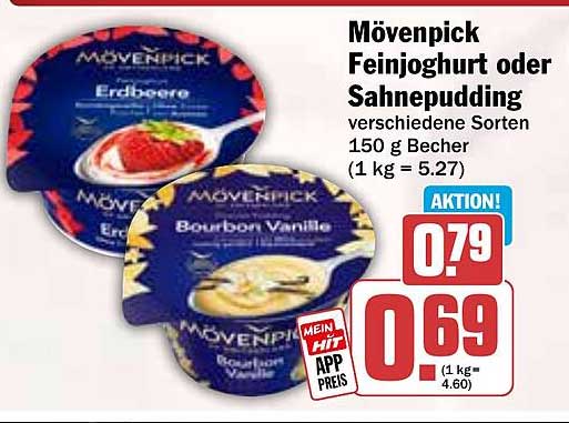Mövenpick Feinjoghurt oder Sahnepudding 150 g Becher