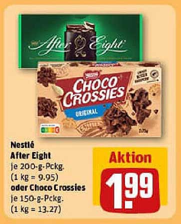 Nestlé After Eight oder Choco Crossies