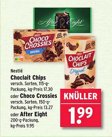 Nestlé Choclit Chips oder Choco Crossies – Angebot vom 15.09.2025 bis 20.09.2025