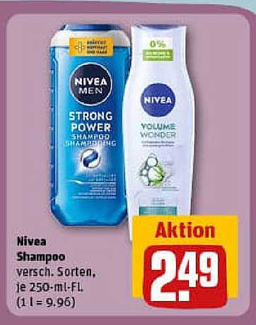 Nivea Shampoo, verschiedene Sorten, je 250-ml-Fl.