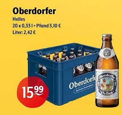 Oberdorfer Helles 20 x 0,33 l + Pfand