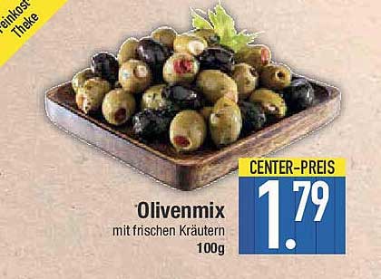 Olivenmix mit frischen Kräutern 100g