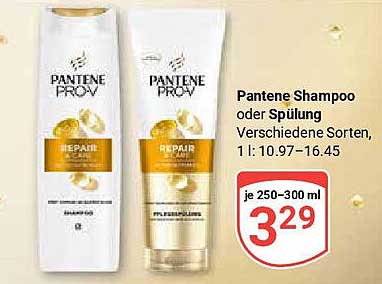 Pantene Shampoo oder Spülung - Verschiedene Sorten