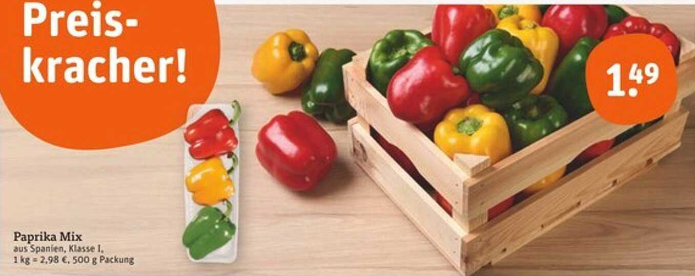 Paprika Mix aus Spanien, Klasse 1