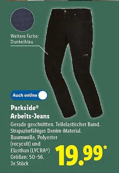 Parkside® Arbeits-Jeans