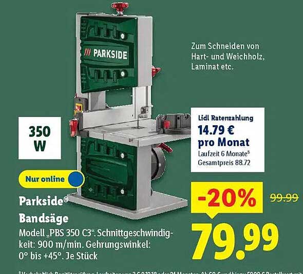 Parkside® Bandsäge