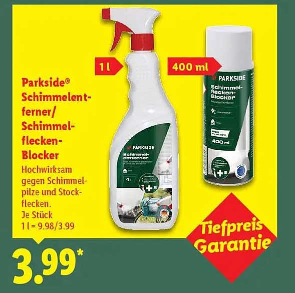 Parkside® Schimmelentferner/Schimmelflecken-Blocker