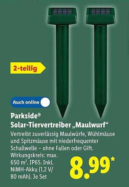 Parkside® Solar-Tiervertreiber „Maulwurf“