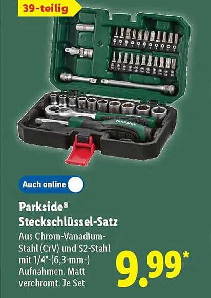 Parksidе® Steckschlüsselsatz 39-teilig