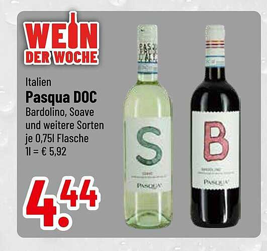 Pasqua DOC Wein der Woche – Bardolino und Soave