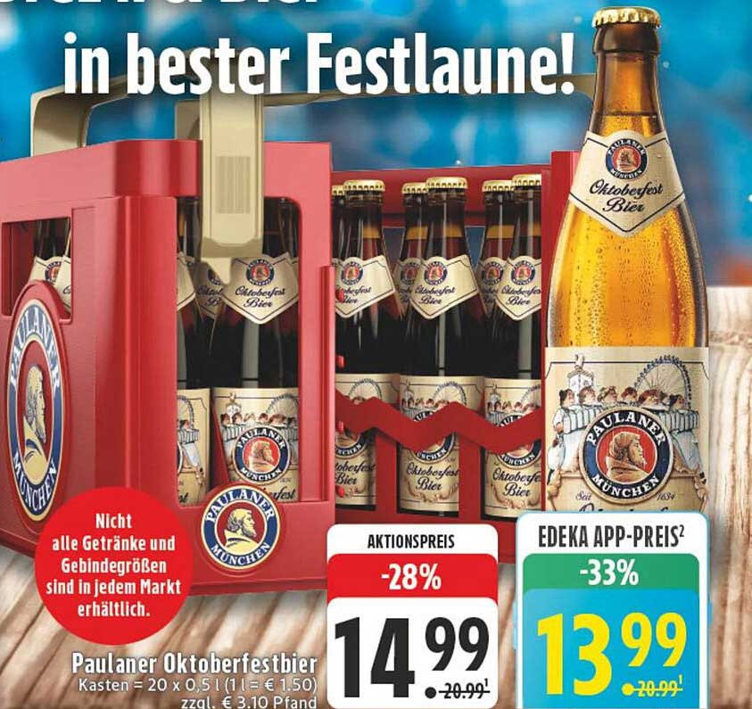 Paulaner Oktoberfestbier Kasten (20 x 0,5 l)