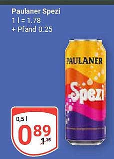 Paulaner Spezi 0,5L Dose