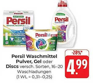 Persil Waschmittel Pulver, Gel oder Discs