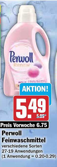 Perwoll Feinwaschmittel verschiedene Sorten