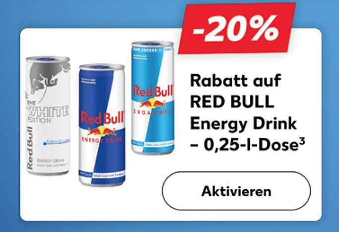 Rabatt auf RED BULL Energy Drink – 0,25-l-Dose