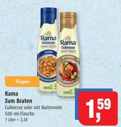 Rama Zum Braten – Culinesse oder mit Butternote 500-ml-Flasche