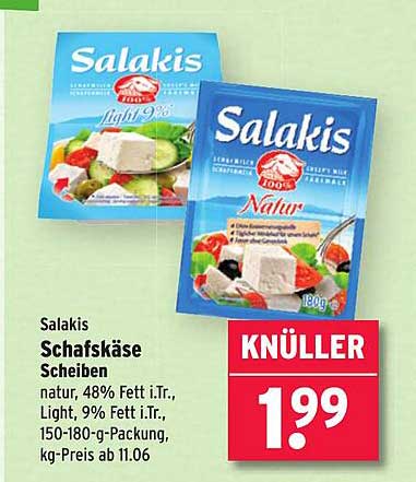 Salakis Schafskäse Scheiben