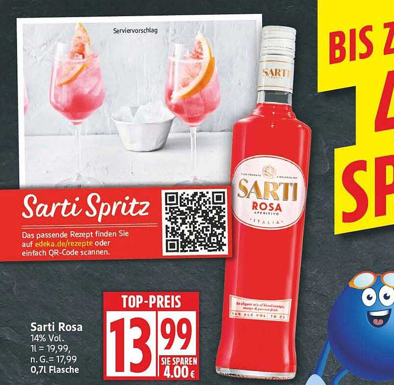 Sarti Rosa Aperitivo 0,7L - Gültig vom 15.09.2025 bis 20.09.2025