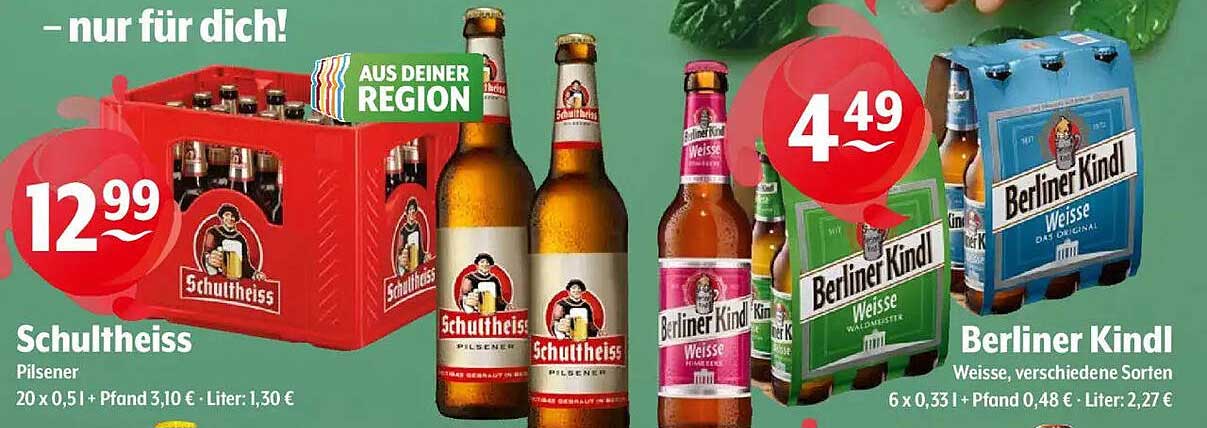 Schultheiss Pilsener 20 x 0,5l für nur 12,99 €