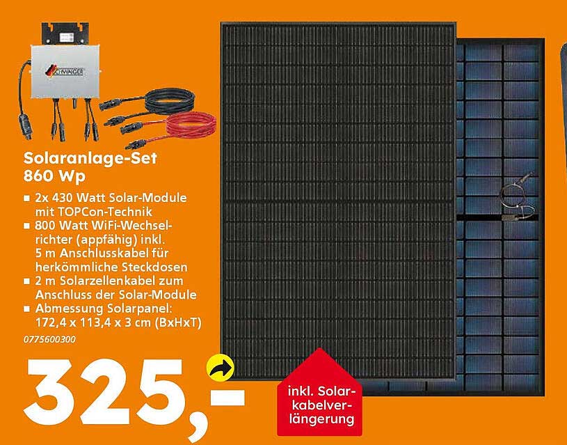 Solaranlage-Set 860 Wp