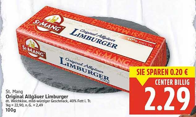 St. Mang Original Allgäuer Limburger - 500g