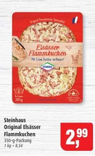 Steinhaus Original Elsässer Flammkuchen 350-g-Packung