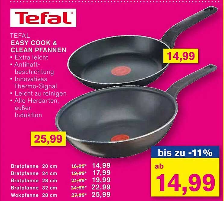TEFAL EASY COOK & CLEAN PFANNEN