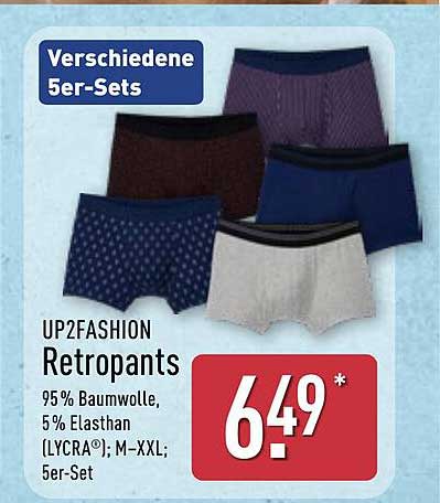 UP2FASHION Retropants 5er-Set