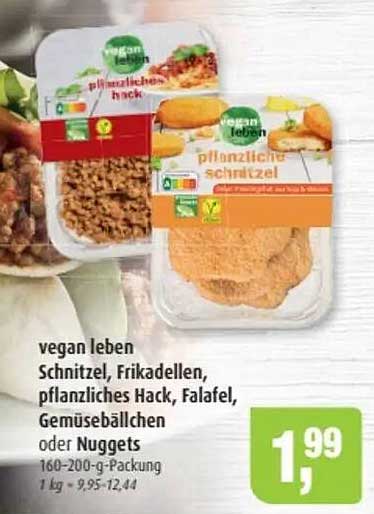 vegan leben Schnitzel, Frikadellen, pflanzliches Hack, Falafel, Gemüsebällchen oder Nuggets