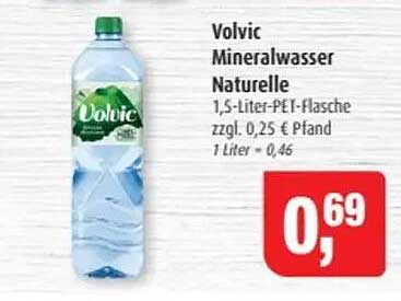 Volvic Mineralwasser Naturelle 1,5-Liter-PEI-Flasche