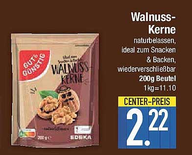Walnuss-Kerne 200g Beutel - naturschlicht und vielseitig einsetzbar