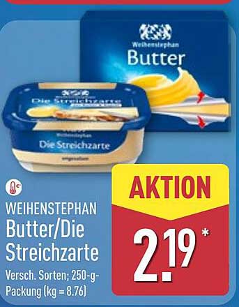 WEIHENSTEPHAN Butter/Die Streichzarte - 250-g-Packung