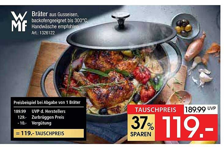 WMF Bräter aus Gusseisen – jetzt nur 119,- statt 189,99