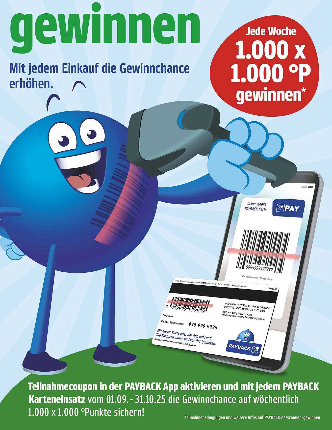 Woche 1.000 x 1.000 °P gewinnen!
