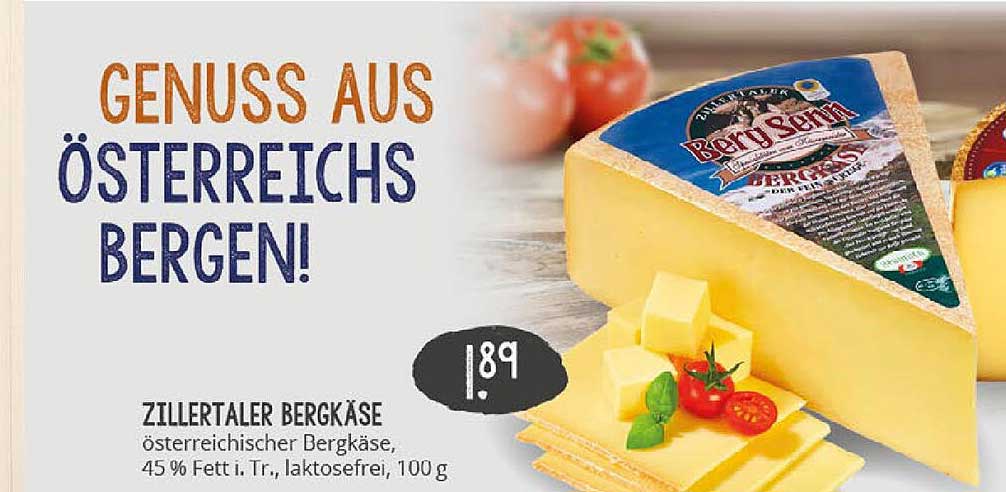 Zillertaler Bergkäse - Genuss aus Österreichs Bergen!