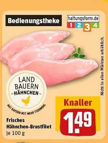 Frisches Hänchen-Brustfilet
