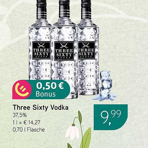 Spannende Three Sixty Vodka Angebote Bilder