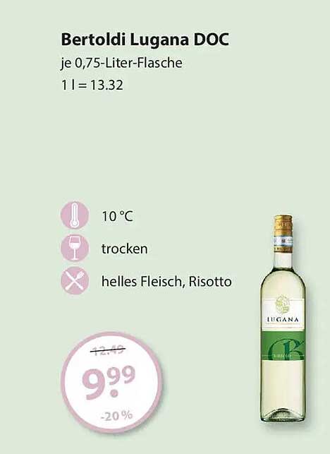 Bertoldi Lugana DOC je 0,75-Liter-Flasche