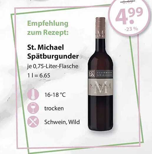 St. Michael Spätburgunder je 0,75-Liter-Flasche