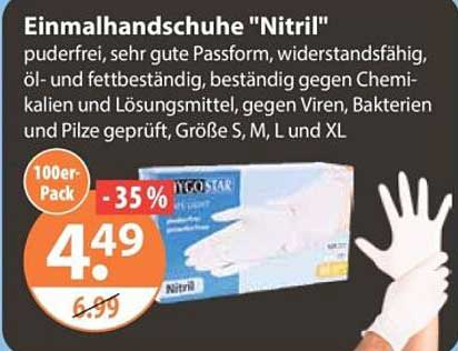 Einmalhandschuhe "Nitril"