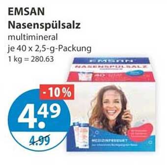 EMSAN Nasenspülsalz multimineral je 40 x 2,5-g-Packung