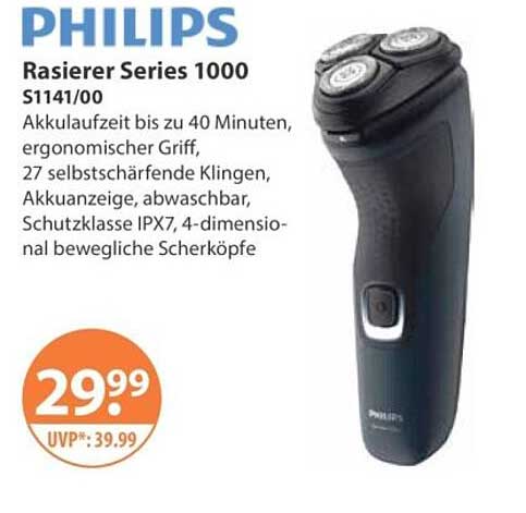 Philips Rasierer Series 1000 S1141/00