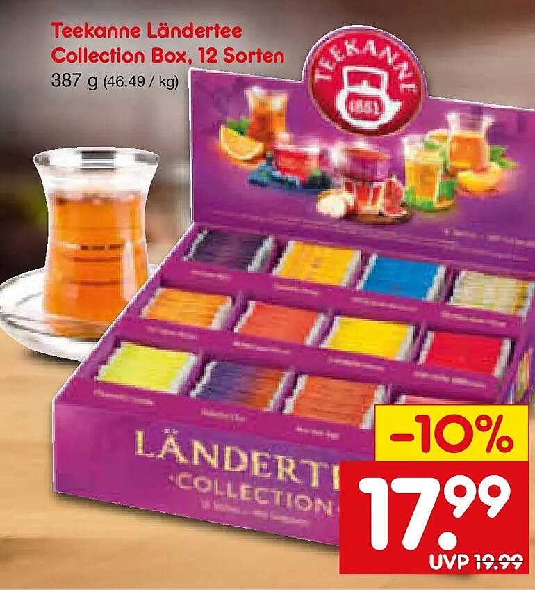 Teekanne Länderttee Collection Box, 12 Sorten