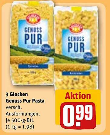 3 Glocken Genuss Pur Pasta - verschiedene Ausformungen