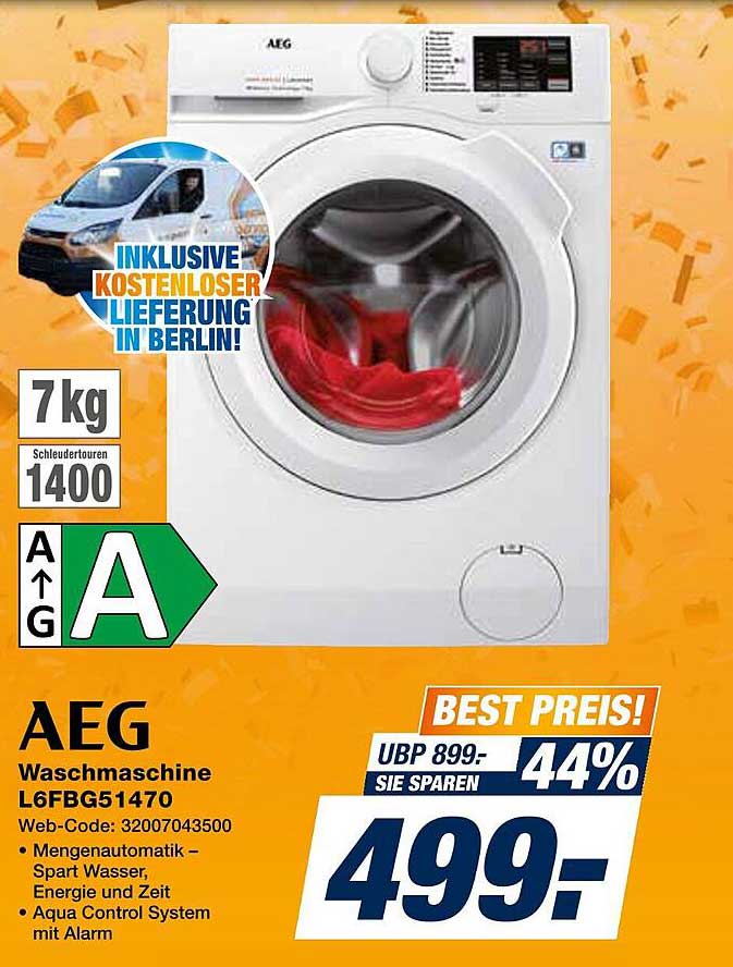 AEG Waschmaschine L6FBG51470