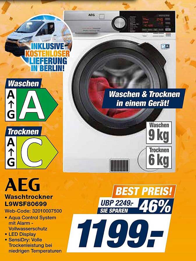 AEG Waschtrockner L9WSF80699