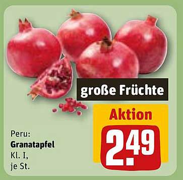 Aktion: Granatapfel Kl. I, je St.
