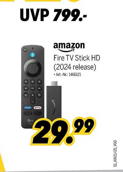 amazon Fire TV Stick HD (2024 release)