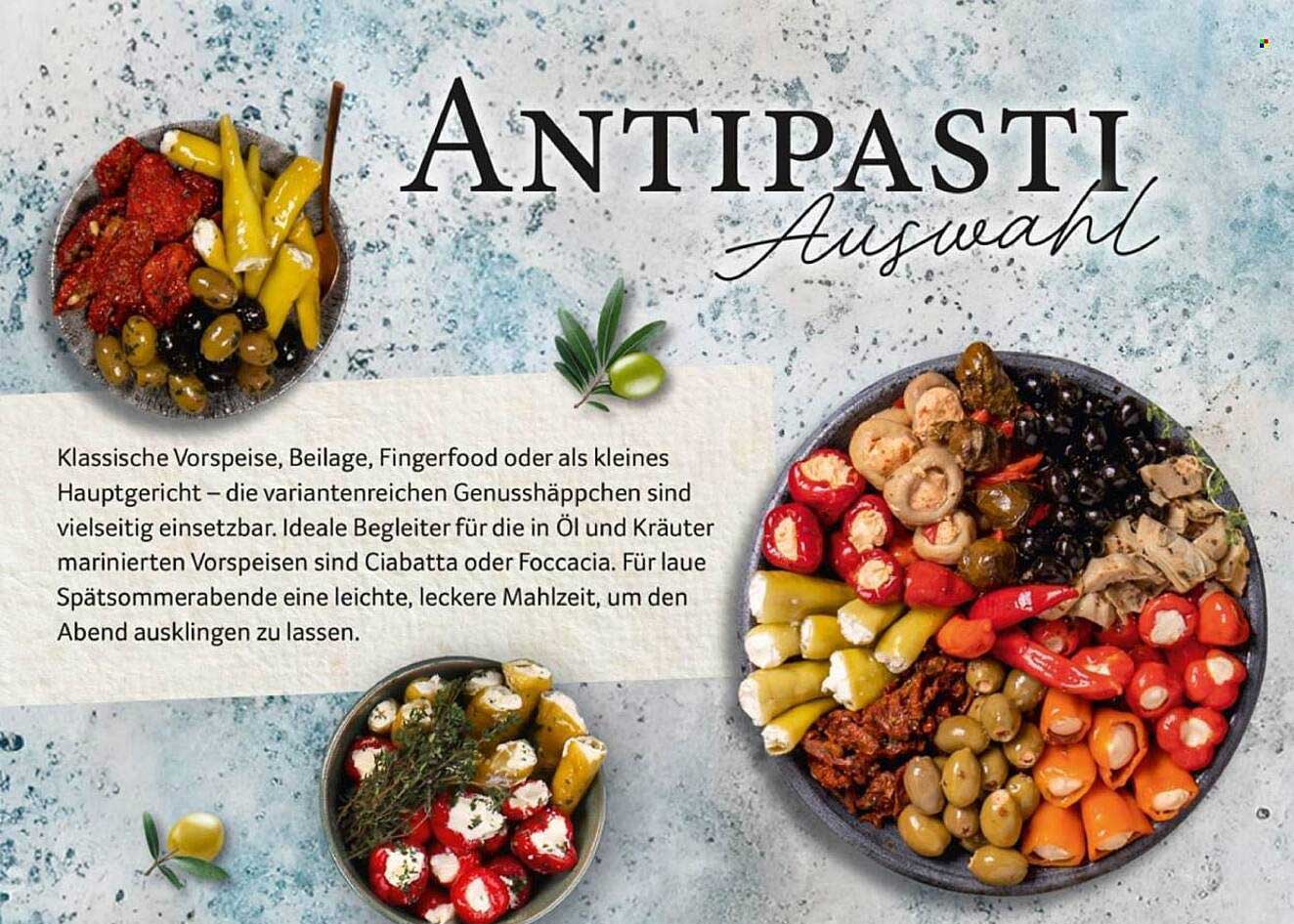 Antipasti Auswahl
